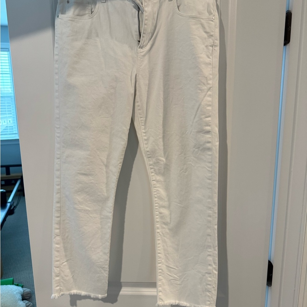 Ann Taylor Cream Denim Pants